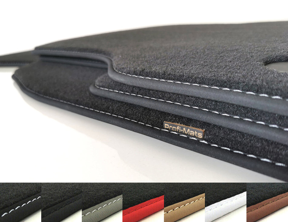 Velours Auto Fussmatten passend für Audi A2 8Z 1999 - 2005 Profi Mats